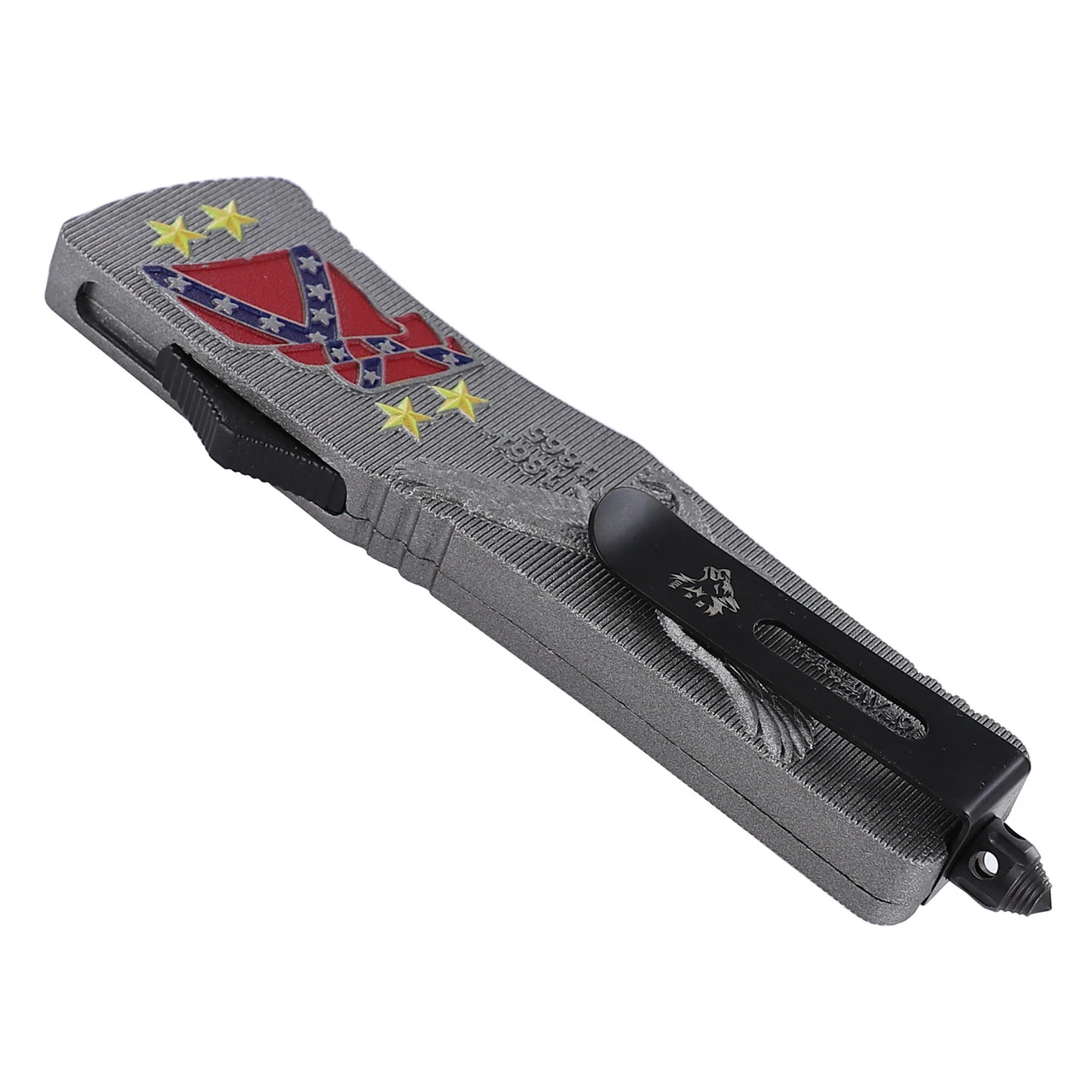 Confederate Pride Dual Action Heavy Duty Automatic OTF Knife 4 Confederate Pride Dual Action Heavy Duty Automatic OTF Knife - Image 4