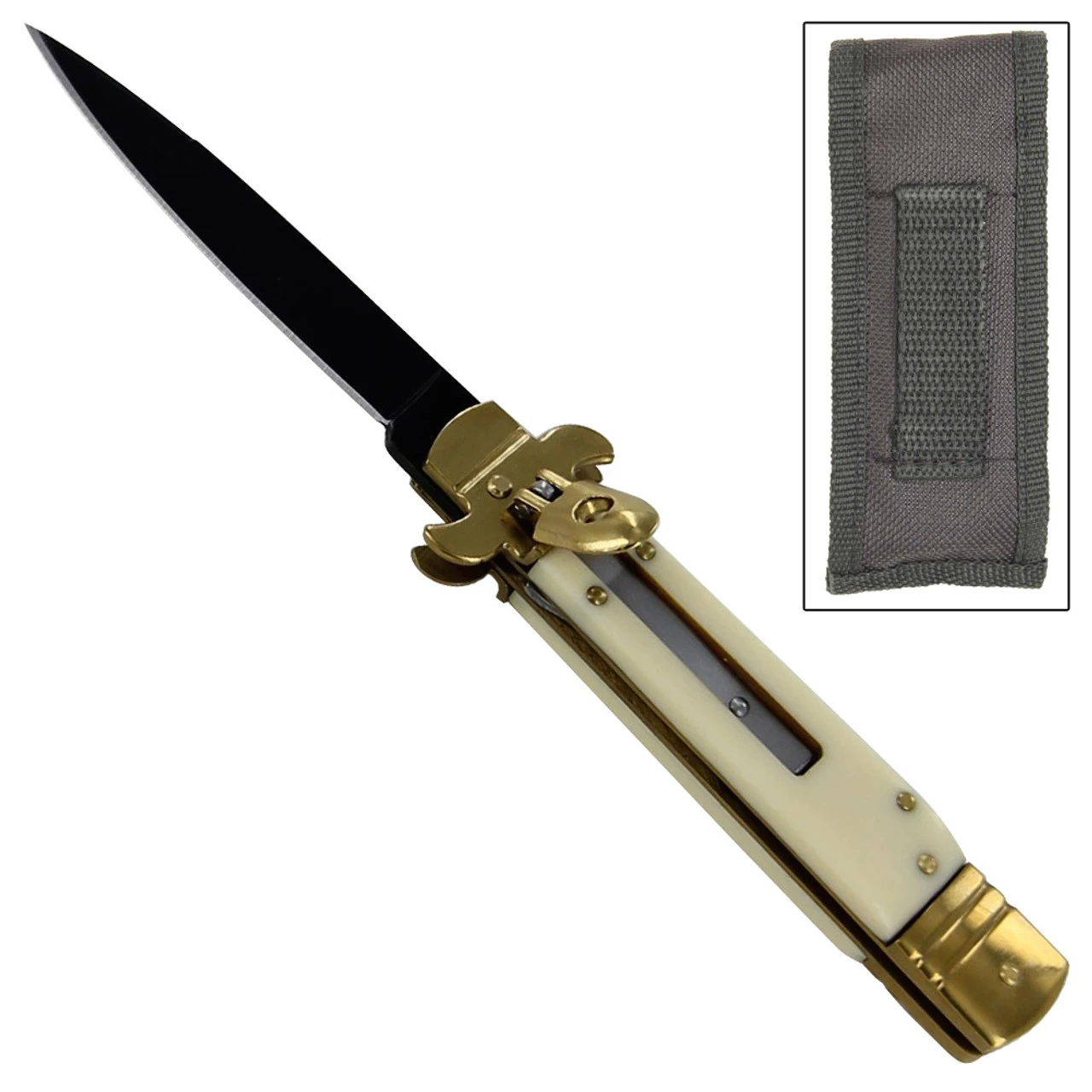 Western Riverboat Gambler Switchblade Knife 1 Western Riverboat Gambler Switchblade Knife