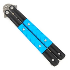 Azure Sky Butterfly Knife With Hard ABS Sheath | Damascus Steel | Drop Point Blade 10 Azure Sky Butterfly Knife With Hard ABS Sheath | Damascus Steel | Drop Point Blade -Daggers Store GBS40 D1 39810.1691164217