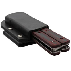 Micarta Simple Butterfly Red & Black Knife W/ ABS Belt Holster | Damascus Steel Blade | Drop Point 9 Micarta Simple Butterfly Red & Black Knife W/ ABS Belt Holster | Damascus Steel Blade | Drop Point -Daggers Store GBS49 D1 05 59555.1691424367