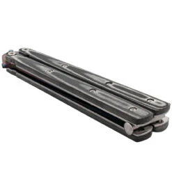 Micarta Simple Butterfly Black Knife | Titanium Damascus Steel Blade | Drop Point 8 Micarta Simple Butterfly Black Knife | Titanium Damascus Steel Blade | Drop Point -Daggers Store GBS50 D3 02 58464.1691434198