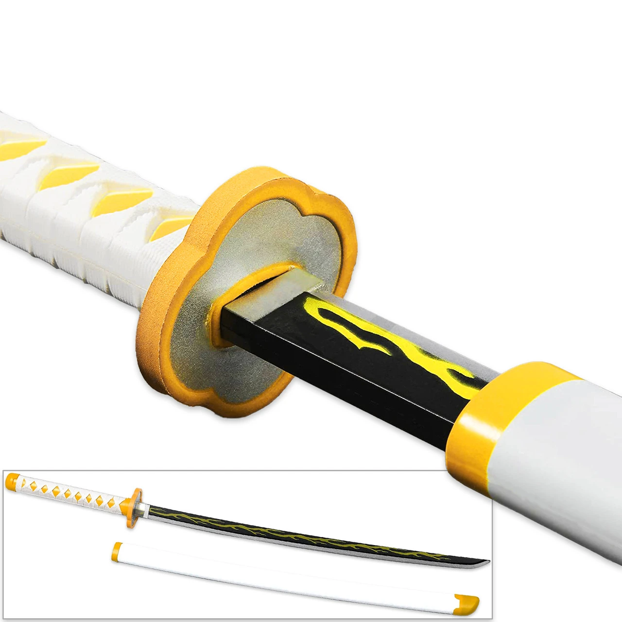 Art Of Thunder Yellow Nichirin Katana | Kimetsu No Yaiba Agatsuma Zenitsu Replica Polyurethane Foam Sword 3 Art Of Thunder Yellow Nichirin Katana | Kimetsu No Yaiba Agatsuma Zenitsu Replica Polyurethane Foam Sword - Image 3