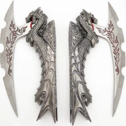 Corrupted Inferno Decorative Display Fantasy Dragon Knives Set Of 2 13 Corrupted Inferno Decorative Display Fantasy Dragon Knives Set Of 2 -Daggers Store HK26072S 85546.1656700396