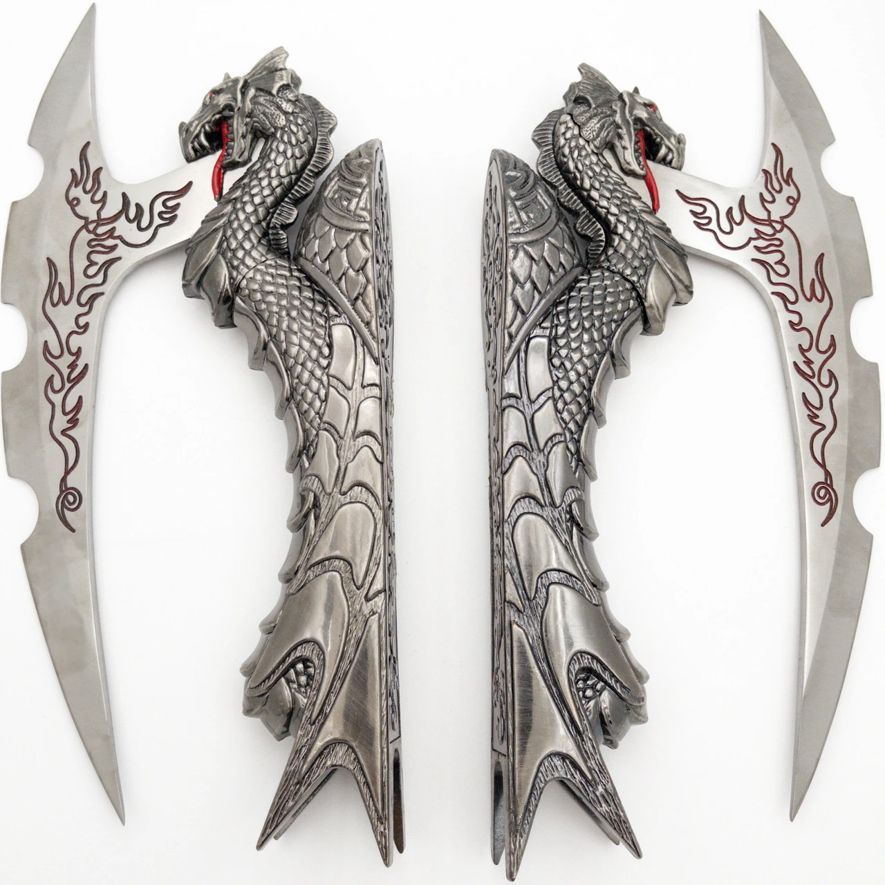 Corrupted Inferno Decorative Display Fantasy Dragon Knives Set Of 2 7 Corrupted Inferno Decorative Display Fantasy Dragon Knives Set Of 2 - Image 7