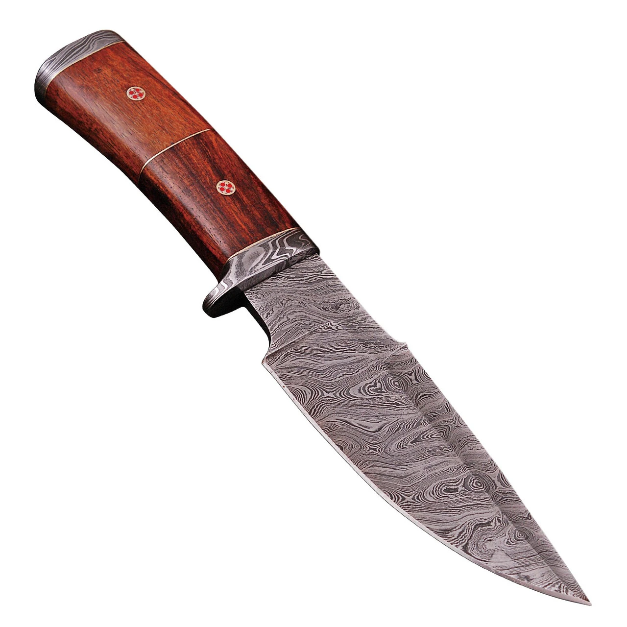 Oracle Woodsman Damascus Steel Hunting Knife Wooden Handle Sheath Included 1 Oracle Woodsman Damascus Steel Hunting Knife Wooden Handle Sheath Included