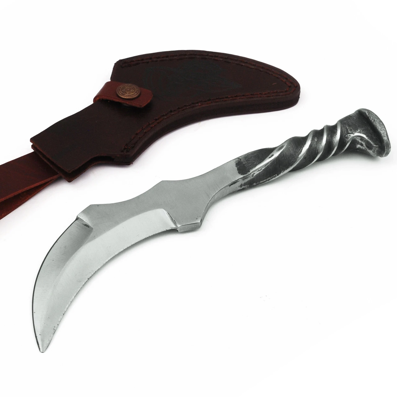 Locomotive Reaper Hand Forged Railroad Spike Knife 5 Locomotive Reaper Hand Forged Railroad Spike Knife - Image 5