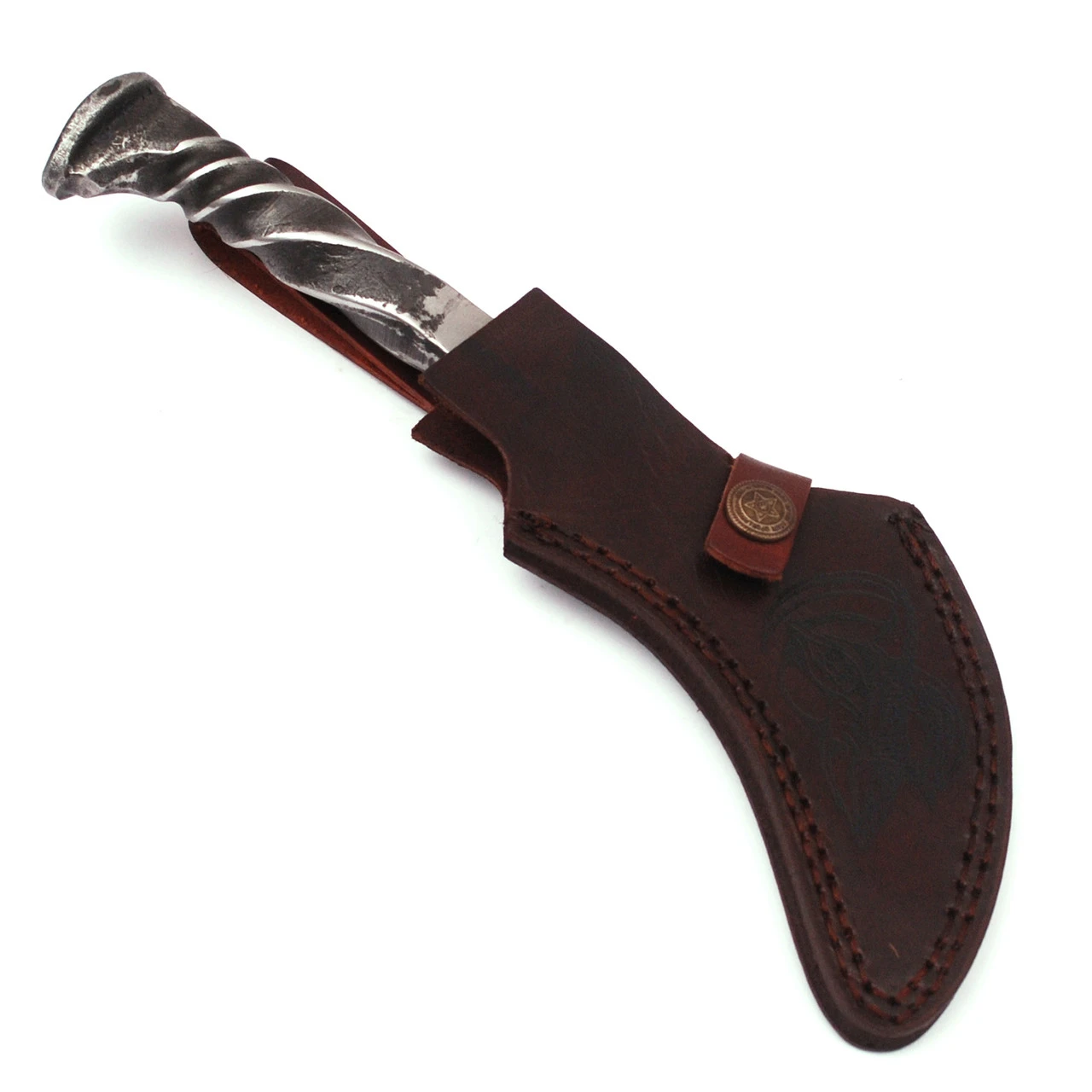 Locomotive Reaper Hand Forged Railroad Spike Knife 4 Locomotive Reaper Hand Forged Railroad Spike Knife - Image 4