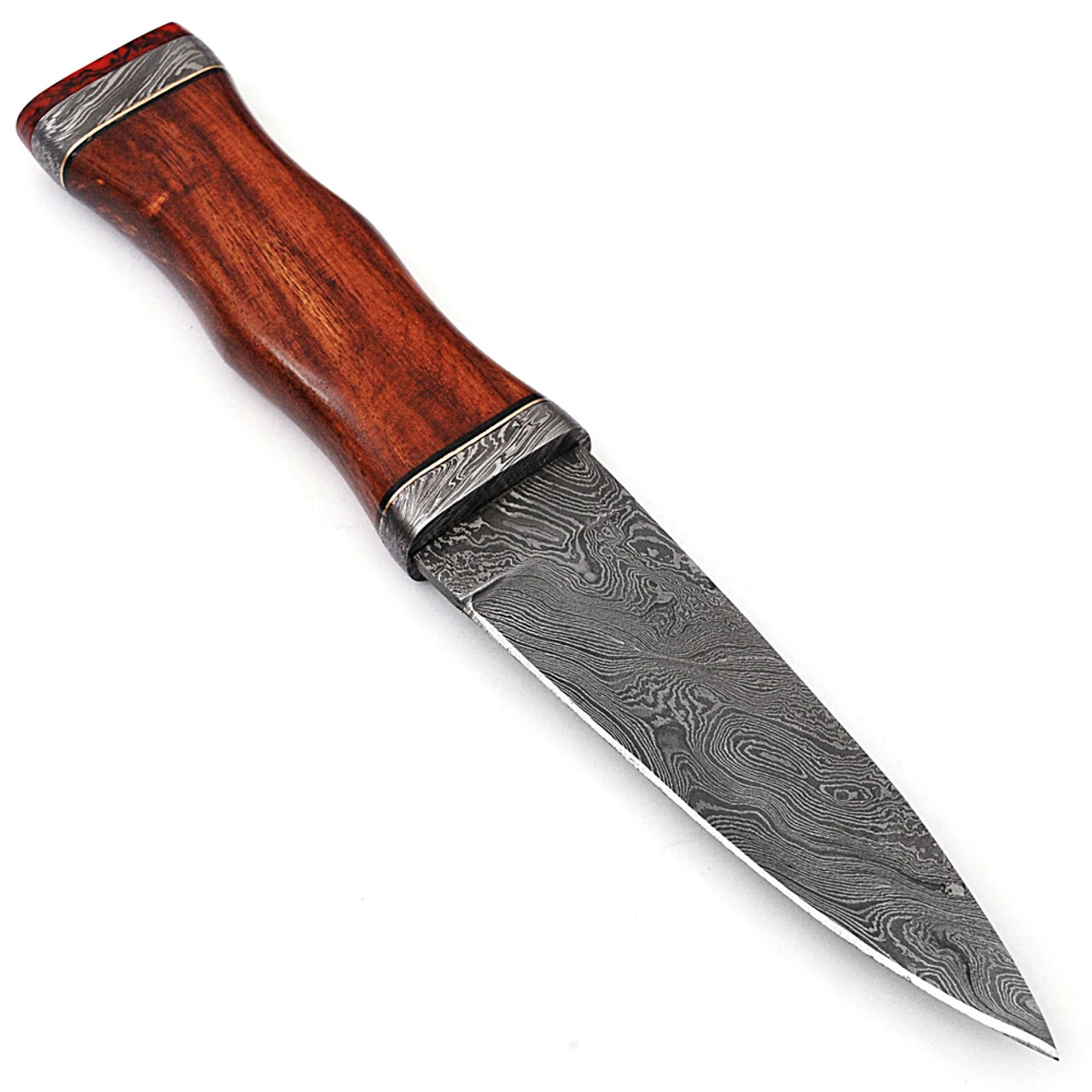 Radicals Prophecy Spear Point Hunting Knife Contoured Wooden Handle Sheath Included 2 Radicals Prophecy Spear Point Hunting Knife Contoured Wooden Handle Sheath Included - Image 2