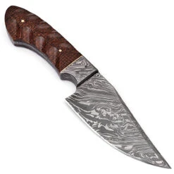 Upper Hand Damascus Steel Full Tang Hunting Knife Micarta Handle Sheath Included -Daggers Store HKP2304 84296.1595354091