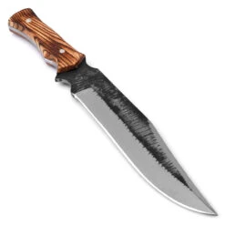 Wild Hog Bowie Outdoor Hunting Knife | Wooden Handle | 8 Wild Hog Bowie Outdoor Hunting Knife | Wooden Handle | -Daggers Store HKP2501 02361.1626798077