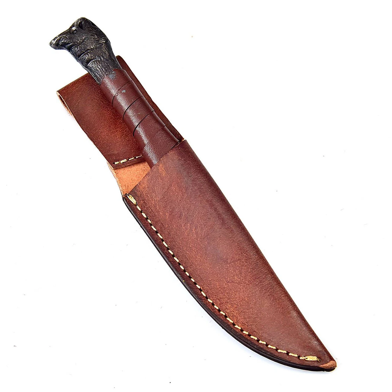 Boar Connection Hand Forged Full Tang Collectible Hunting Knife 5 Boar Connection Hand Forged Full Tang Collectible Hunting Knife - Image 5