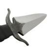 Depth Of Isolation Full Tang High Carbon Steel Dual Tone Dagger W/ Black Leather Wrapped Handle & Genuine Leather Sheath