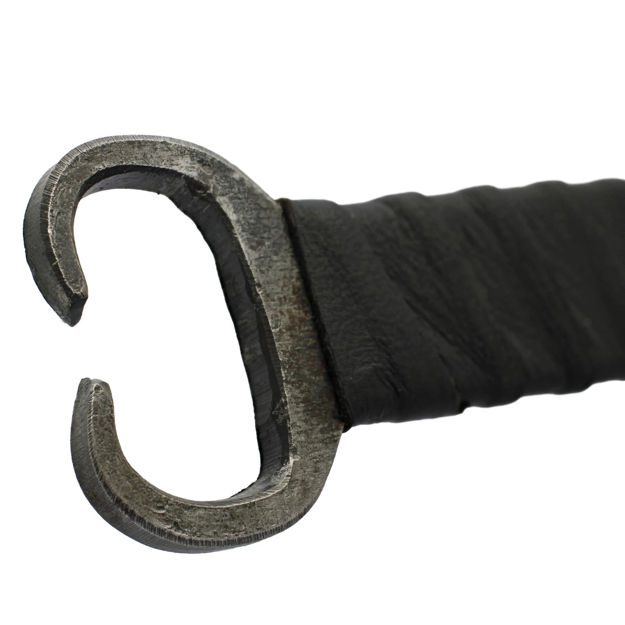 Depth Of Isolation Full Tang High Carbon Steel Dual Tone Dagger W/ Black Leather Wrapped Handle & Genuine Leather Sheath 6 Depth Of Isolation Full Tang High Carbon Steel Dual Tone Dagger W/ Black Leather Wrapped Handle & Genuine Leather Sheath - Image 6