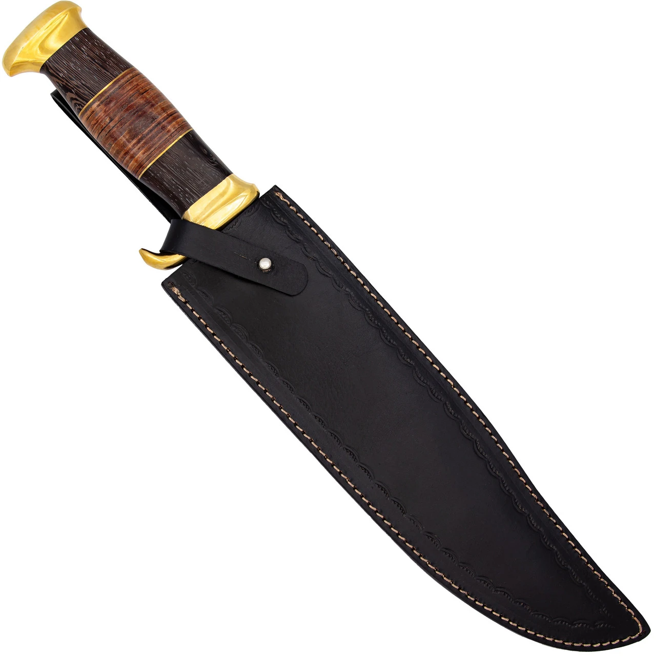 Sunup Trailing Clip Point Full Tang Large Medium Game Stainless Steel Hunting Knife 5 Sunup Trailing Clip Point Full Tang Large Medium Game Stainless Steel Hunting Knife - Image 5