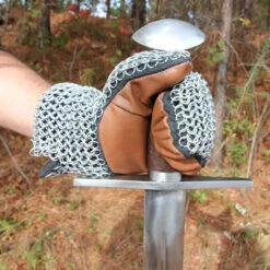 Padded 16g Functional Chainmail Battle Mittens 6 Padded 16g Functional Chainmail Battle Mittens -Daggers Store IN1051 87977.1564503691