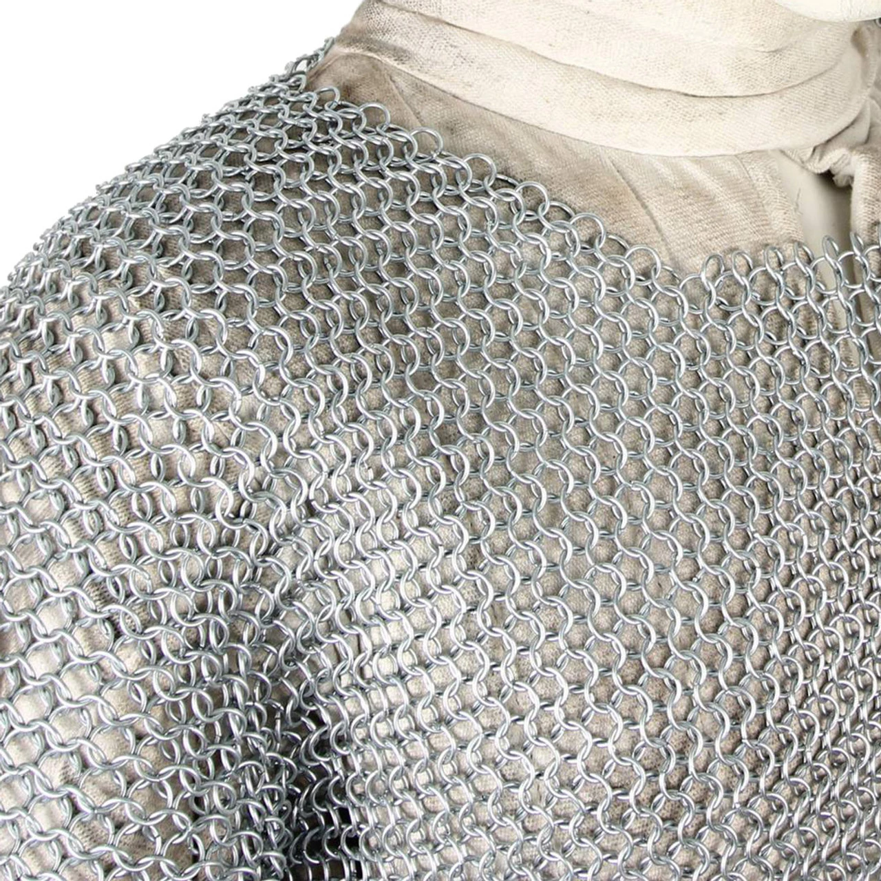 Haubergeon Chain Mail Replica Armor Long Shirt 2 Haubergeon Chain Mail Replica Armor Long Shirt - Image 2