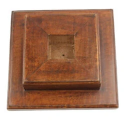 Square Base Wooden Helmet Stand -Daggers Store IN2298 30595.1564501752