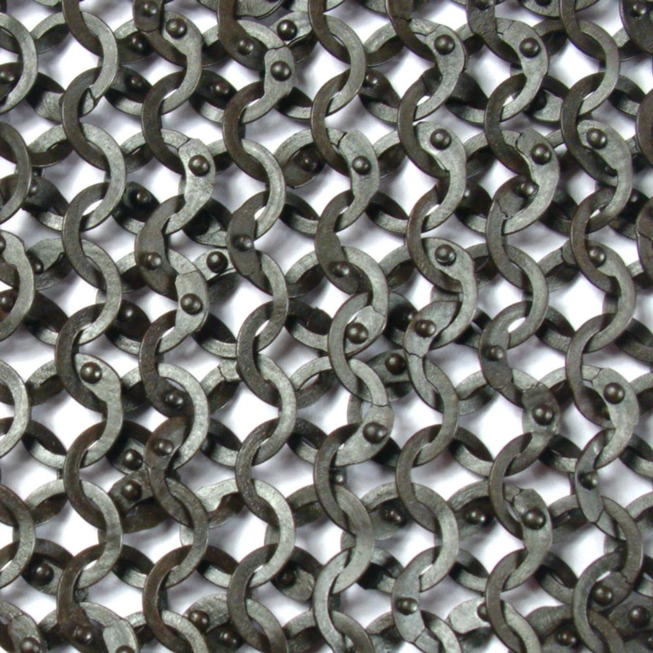 European Flat Ring Rivet Chain Mail Coif 1 European Flat Ring Rivet Chain Mail Coif