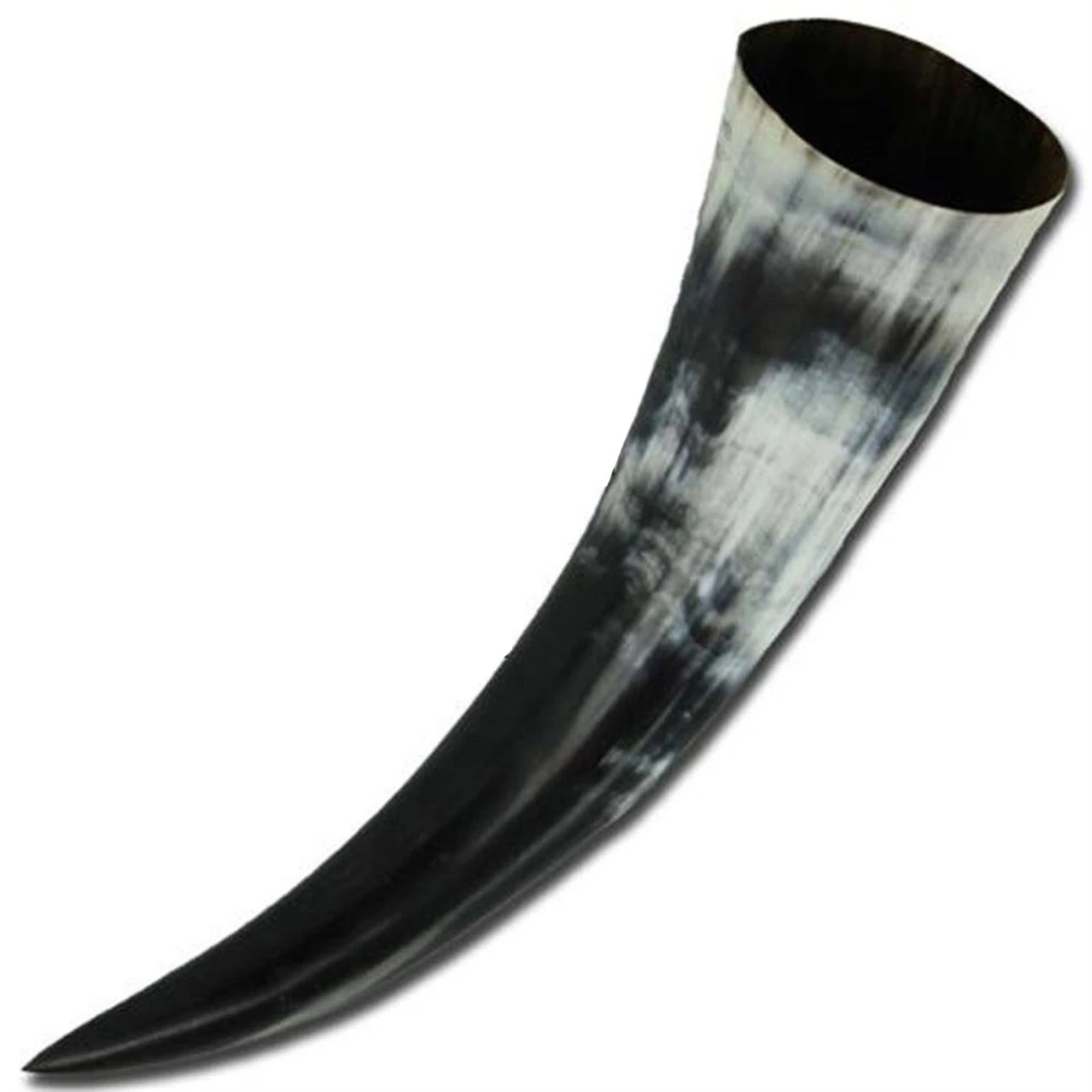 Medieval Viking Drinking Horn & Black Leather Holder 3 Medieval Viking Drinking Horn & Black Leather Holder - Image 3
