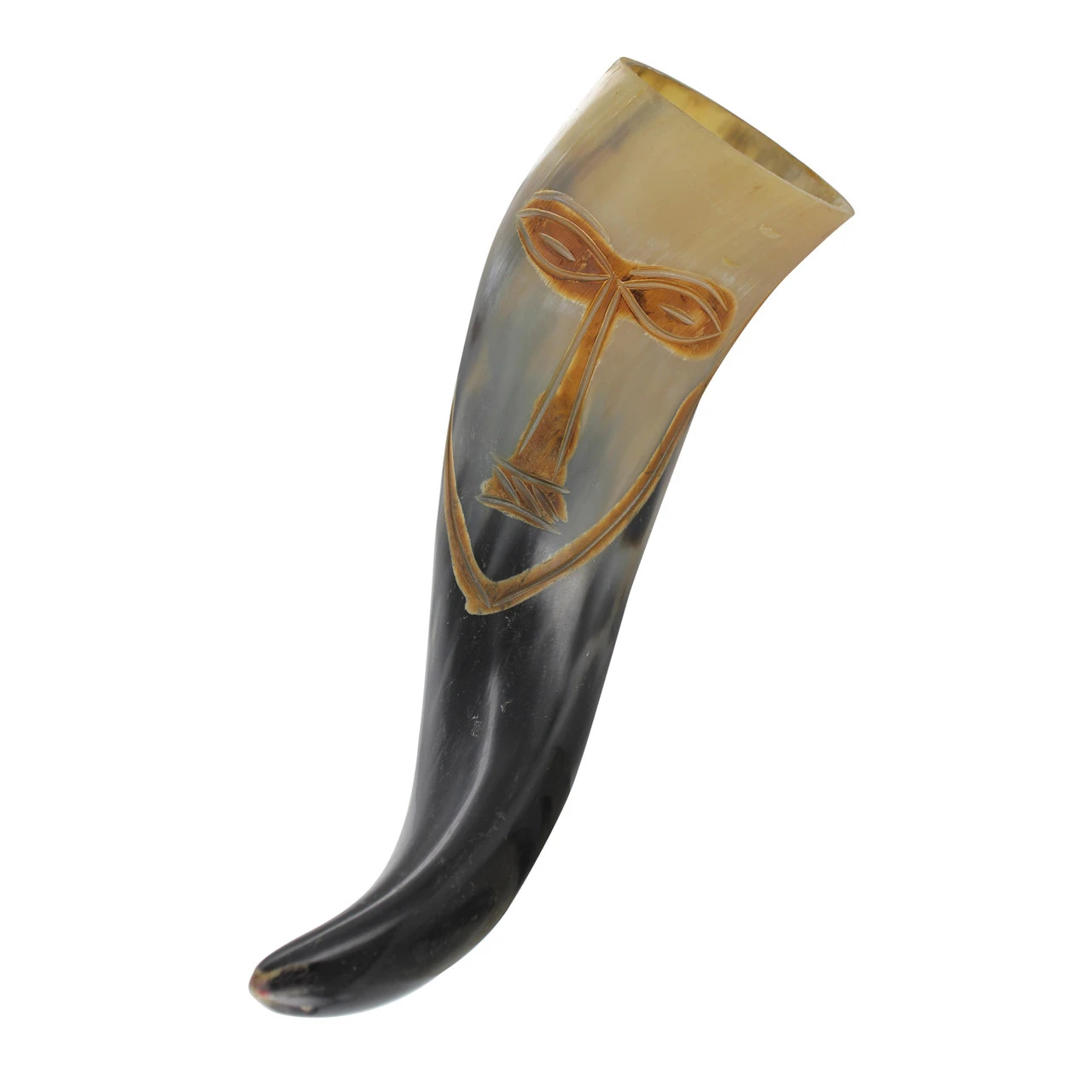 Tribal Lady Face Drinking Horn 2 Tribal Lady Face Drinking Horn - Image 2