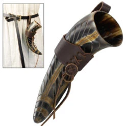 Hand Carved Drinking Horn Of Never Ending 7 Hand Carved Drinking Horn Of Never Ending -Daggers Store IN4243LHBR 40347.1564502982