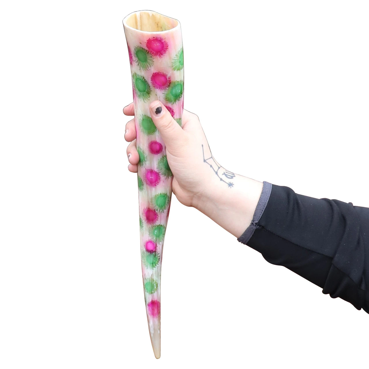 Fireworks Fly Celebratory Medieval Drinking Horn With Holster 2 Fireworks Fly Celebratory Medieval Drinking Horn With Holster - Image 2