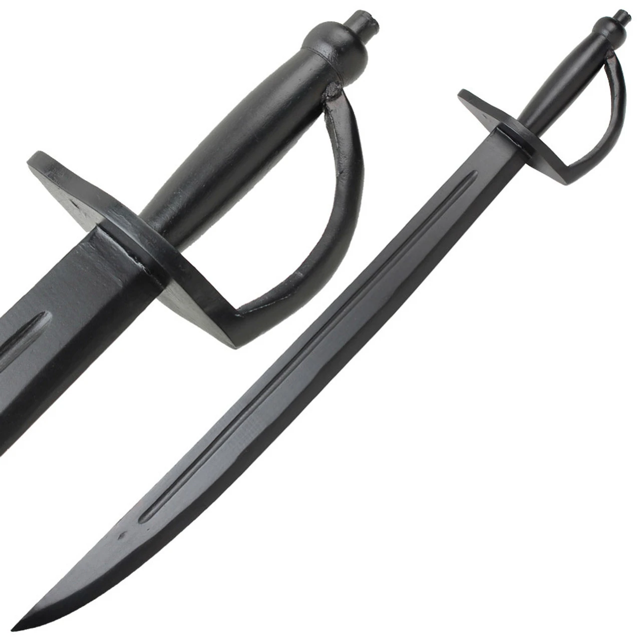 Black Beard Caribbean Wooden Cutlass 1 Black Beard Caribbean Wooden Cutlass