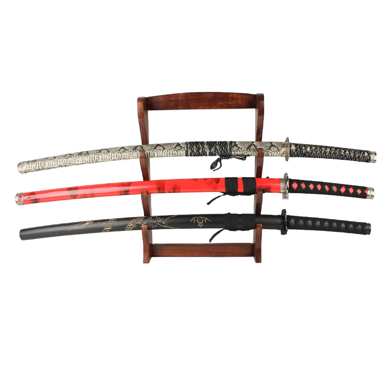 Walnut Wood Sword Stand 3 Walnut Wood Sword Stand - Image 3