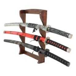 Walnut Wood Sword Stand