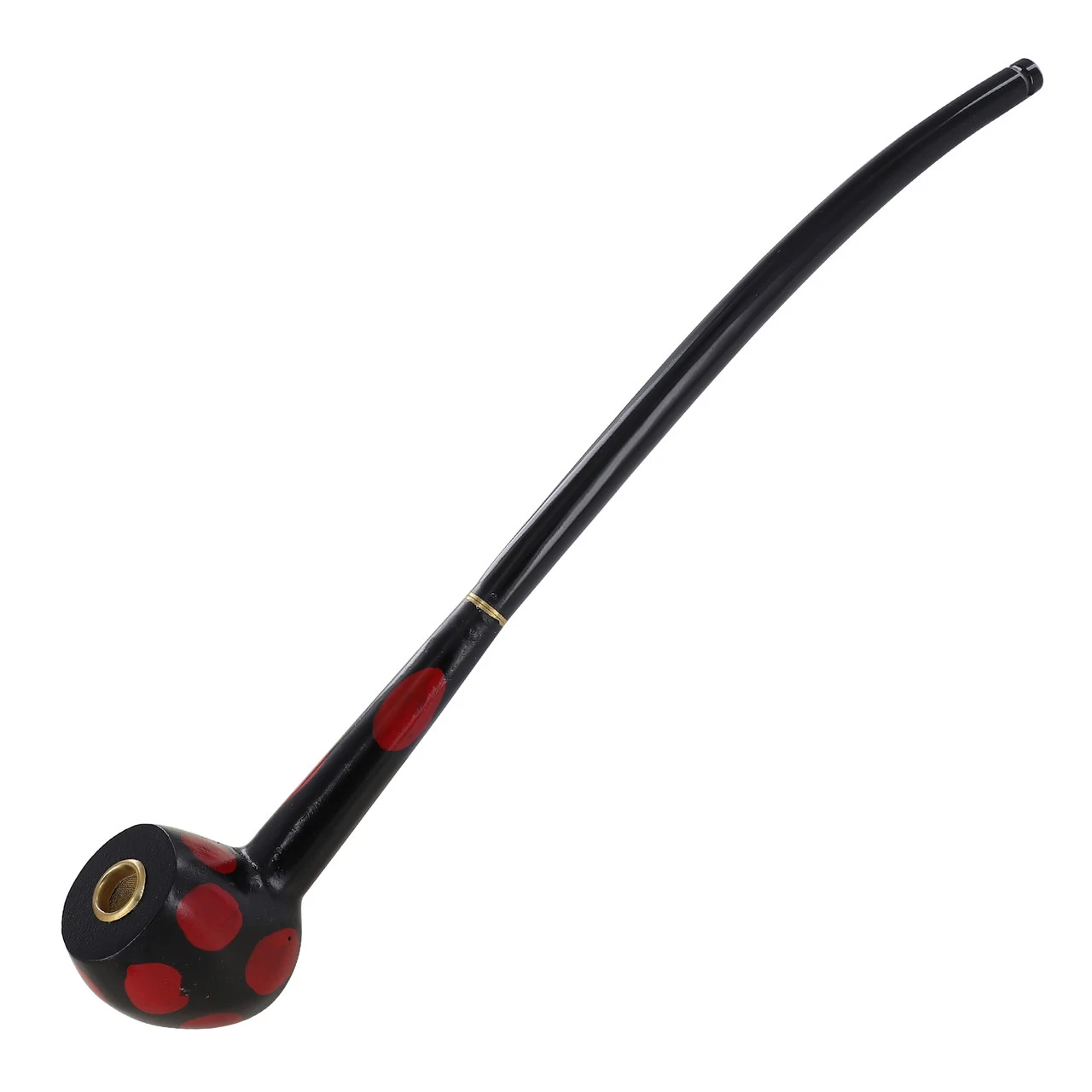 Ladybug Wizard Long Spotted Tobacco Pipe 1 Ladybug Wizard Long Spotted Tobacco Pipe