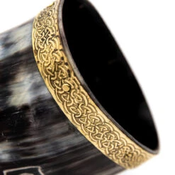 Roaring Thunderclap Viking Gjallarhorn Blowing Horn W/ Brass Detailing 8 Roaring Thunderclap Viking Gjallarhorn Blowing Horn W/ Brass Detailing -Daggers Store IN60609 79670.1674072403