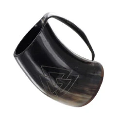 Toast To The Fallen Valknut Engraved Drinking Horn Mug 7 Toast To The Fallen Valknut Engraved Drinking Horn Mug -Daggers Store IN60619 66887.1571260782