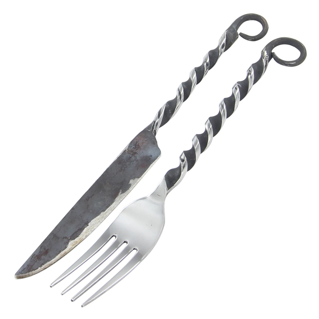 Medieval Renaissance Stainless Steel Twisted Cutlery Set 3 Medieval Renaissance Stainless Steel Twisted Cutlery Set - Image 3