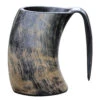 The Hooded Raven  Distressed Raider Large Viking Drinking Horn Tankard Mug [L]