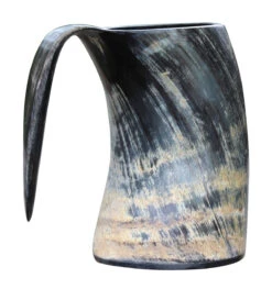 The Hooded Raven  Distressed Raider Large Viking Drinking Horn Tankard Mug [L] -Daggers Store IN60816L 55744.1602690045