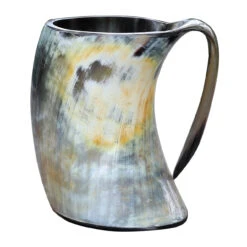 The Hooded Raven ™ Distressed Raider Extra Large Viking Drinking Horn Tankard Mug [XL] -Daggers Store IN60816XL . 97546.1602690501