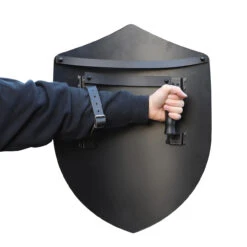 14th Century Four Point Functional Steel Matte Black Medieval Battle Shield 11 14th Century Four Point Functional Steel Matte Black Medieval Battle Shield -Daggers Store IN60912BK 02434.1610122356