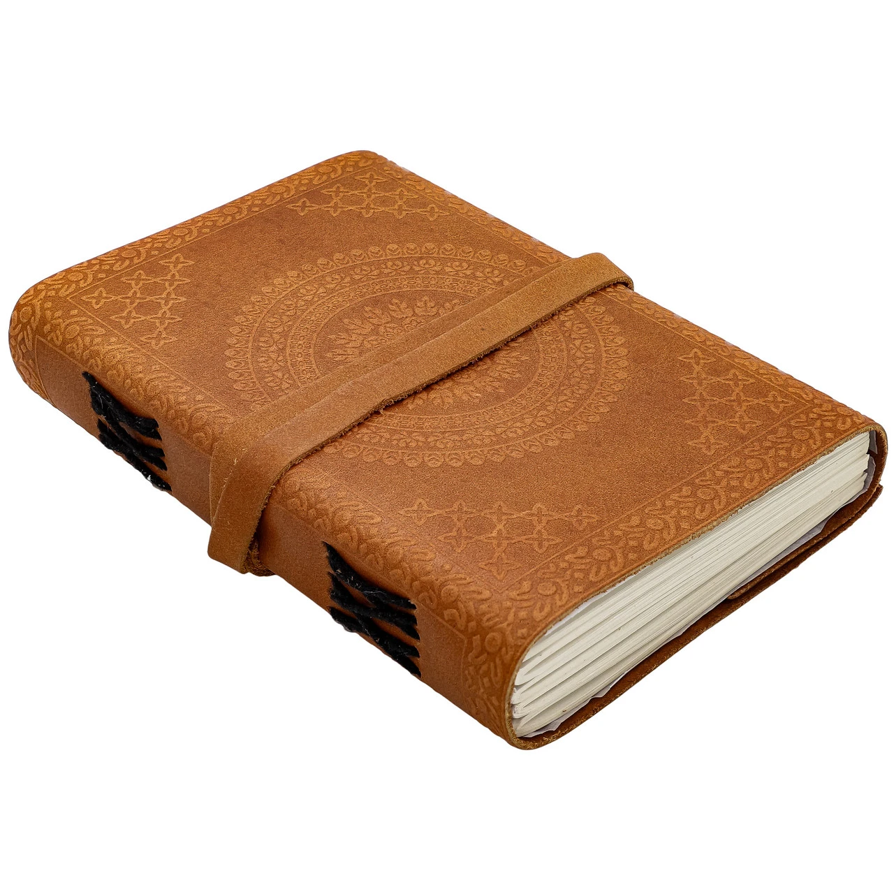 Design Calling Embossed Floral Mandala Hand Crafted Writing Drawing Leather Notebook Sketchbook Diary Journal 3 Design Calling Embossed Floral Mandala Hand Crafted Writing Drawing Leather Notebook Sketchbook Diary Journal - Image 3