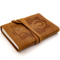 Old-fashioned Cursive Embossed Leather-Bound Journal Choice Of Design -Daggers Store IN60933 86439.1674141775