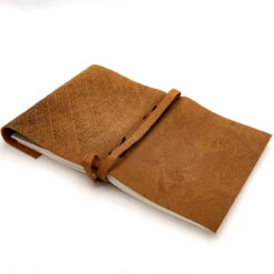 Old-fashioned Cursive Embossed Leather-Bound Journal Choice Of Design -Daggers Store IN60934 98151.1674141775