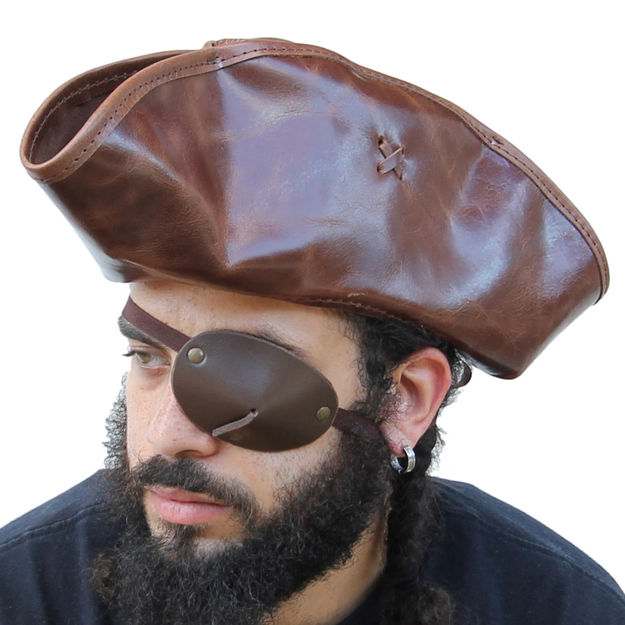 Tricorn Military 18th Century Handmade Hat 3 Tricorn Military 18th Century Handmade Hat - Image 3