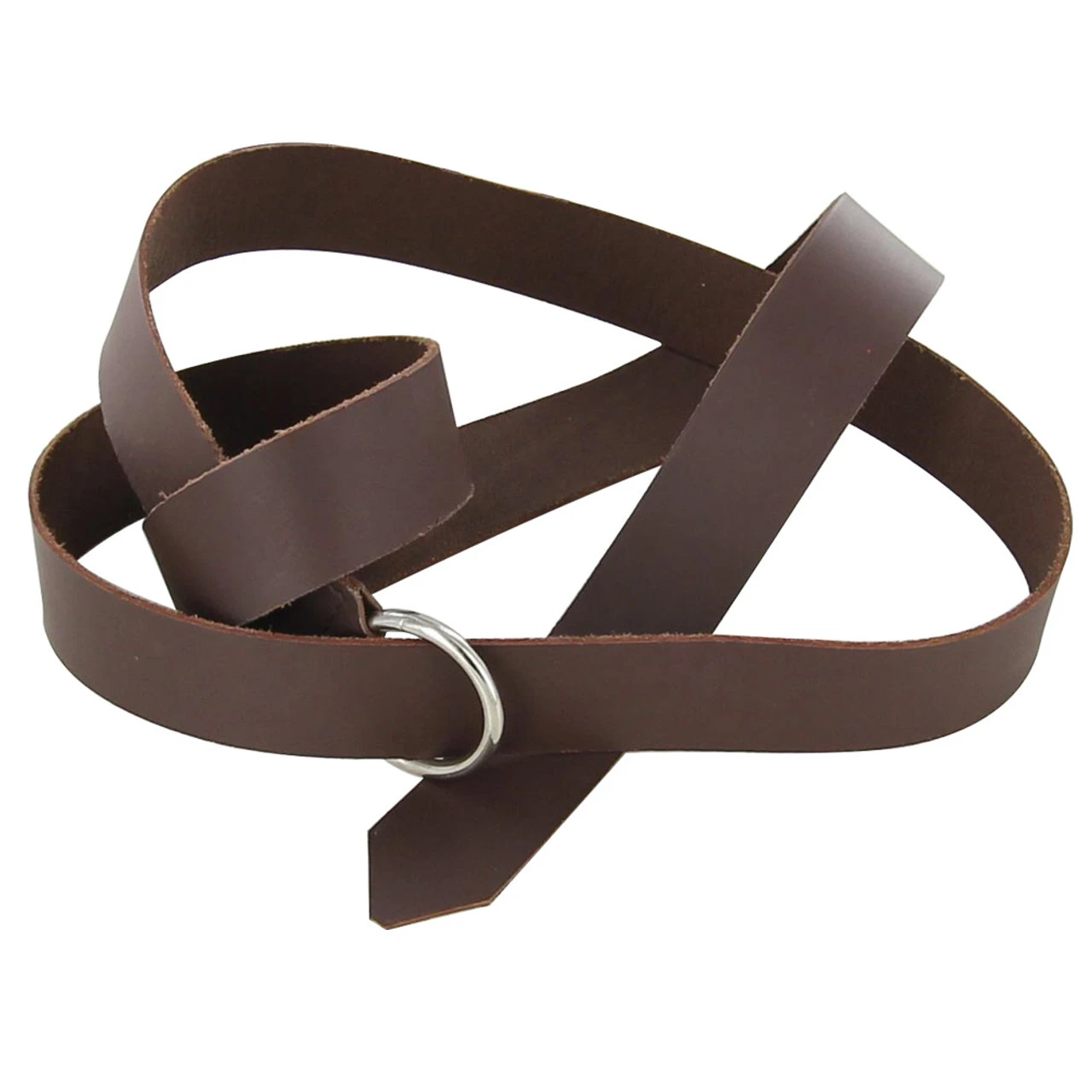 Simple Brown Medieval Leather Belt 1 Simple Brown Medieval Leather Belt