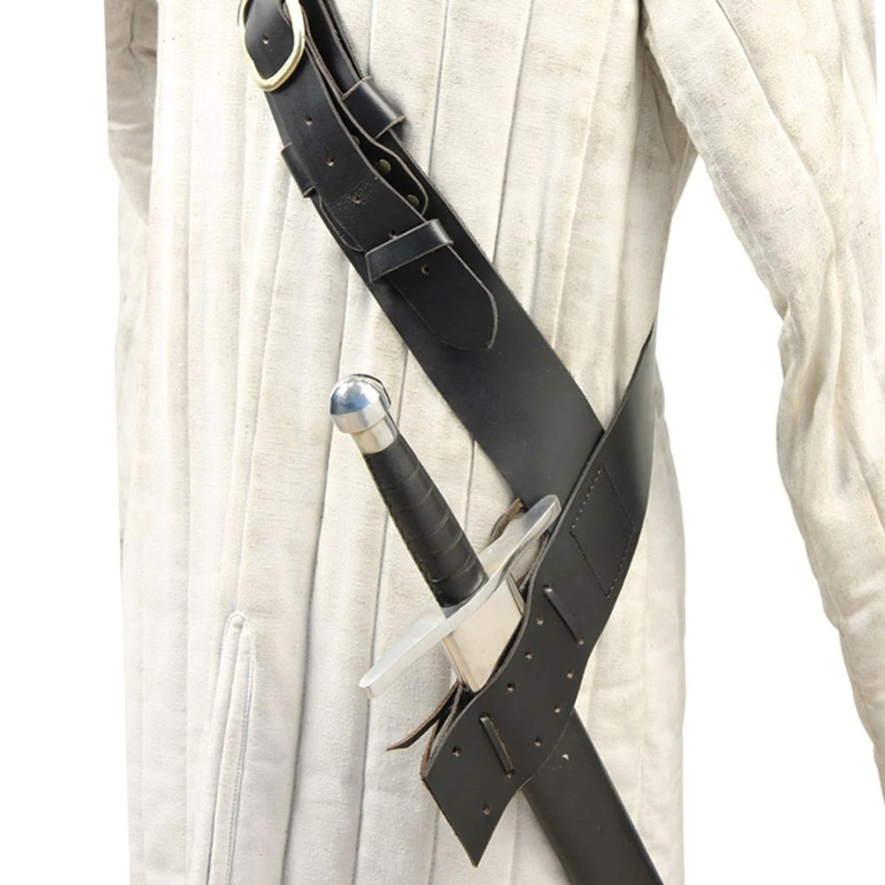 Kings Guard Medieval Baldric Belt Black 1 Kings Guard Medieval Baldric Belt Black