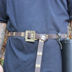 Quatrefoil Medieval Handmade Leather Belt -Daggers Store IN6426 32074.1564503710