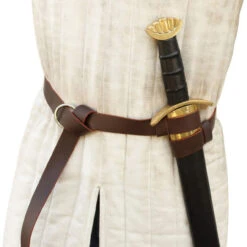Merchants Premium Leather Double Strap Sword Belt -Daggers Store IN6428BR 39516.1564503181