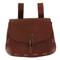 Medieval Leather Hide Festival Pouch Bag -Daggers Store IN6703BR 35274.1564501284