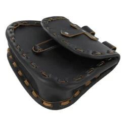 Medieval Paladin Cross Black Leather Pouch -Daggers Store IN6711BK 88395.1564501560