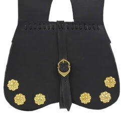 Medieval Renaissance Simple Black Leather Soldier Pouch 6 Medieval Renaissance Simple Black Leather Soldier Pouch -Daggers Store IN6713BK 24034.1564501563