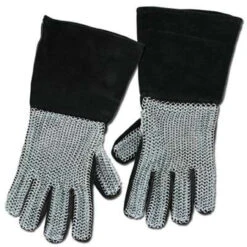 Medieval Suede Chainmail Gloves -Daggers Store IN6732 2T 12880.1564501404