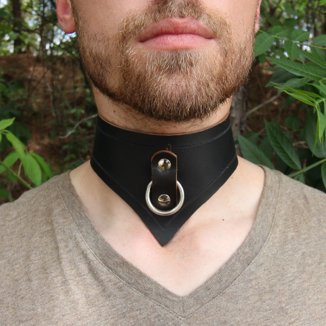 Genuine Infinity Leather Slave Collar 2 Genuine Infinity Leather Slave Collar - Image 2